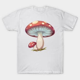 Cute Classic Red and White Mushroom T-Shirt